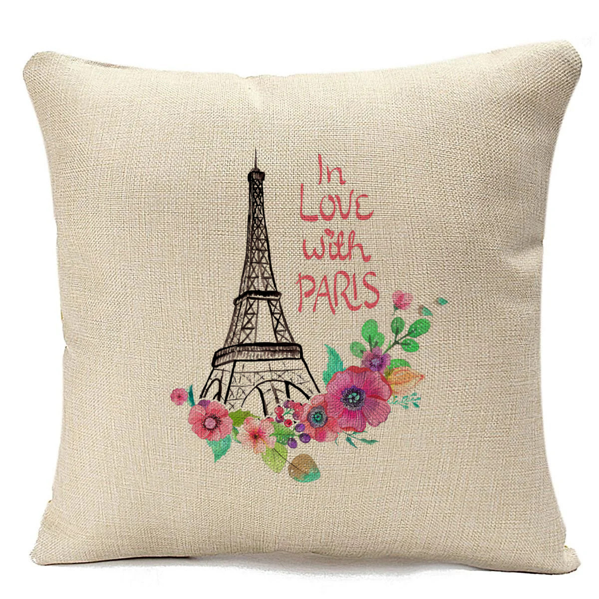

Подушка бежевая CoolPodarok In love with Paris. Винтаж, Бежевый