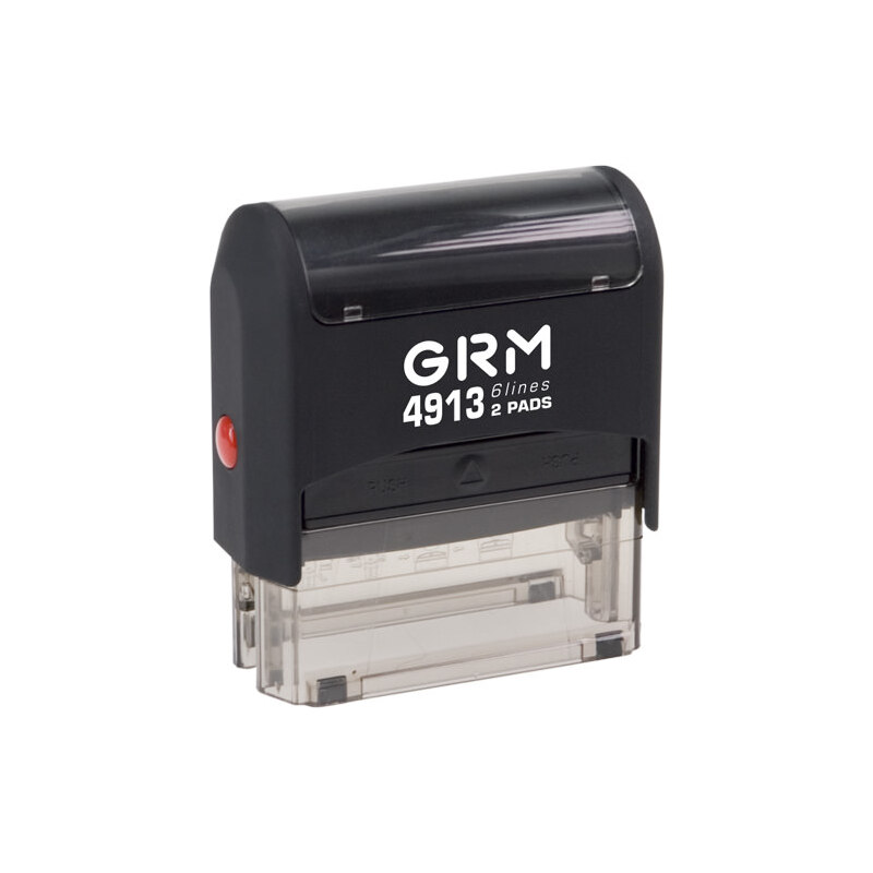 

GRM 4913 2Pads. Оснастка для штампа 65x25 мм, Черный