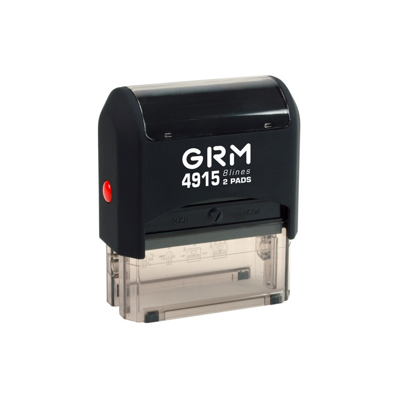 

GRM 4915 2Pads. Оснастка для штампа 68x30 мм, Черный