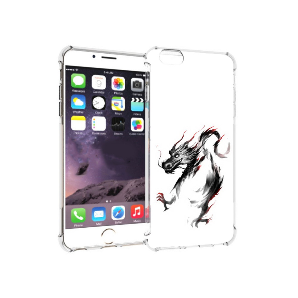 

Чехол MyPads Tocco для Apple iPhone 6 Plus черный дракон, Прозрачный, Tocco