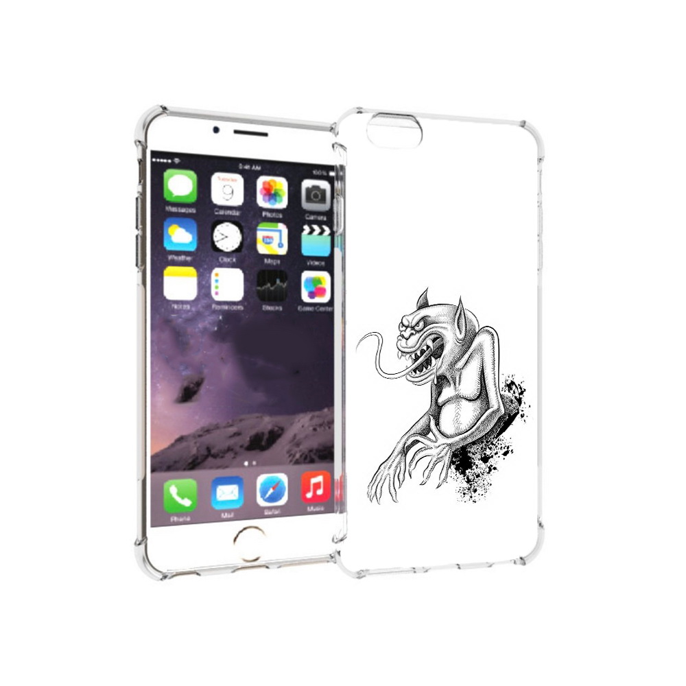 

Чехол MyPads Tocco для Apple iPhone 6 Plus чорт, Прозрачный, Tocco