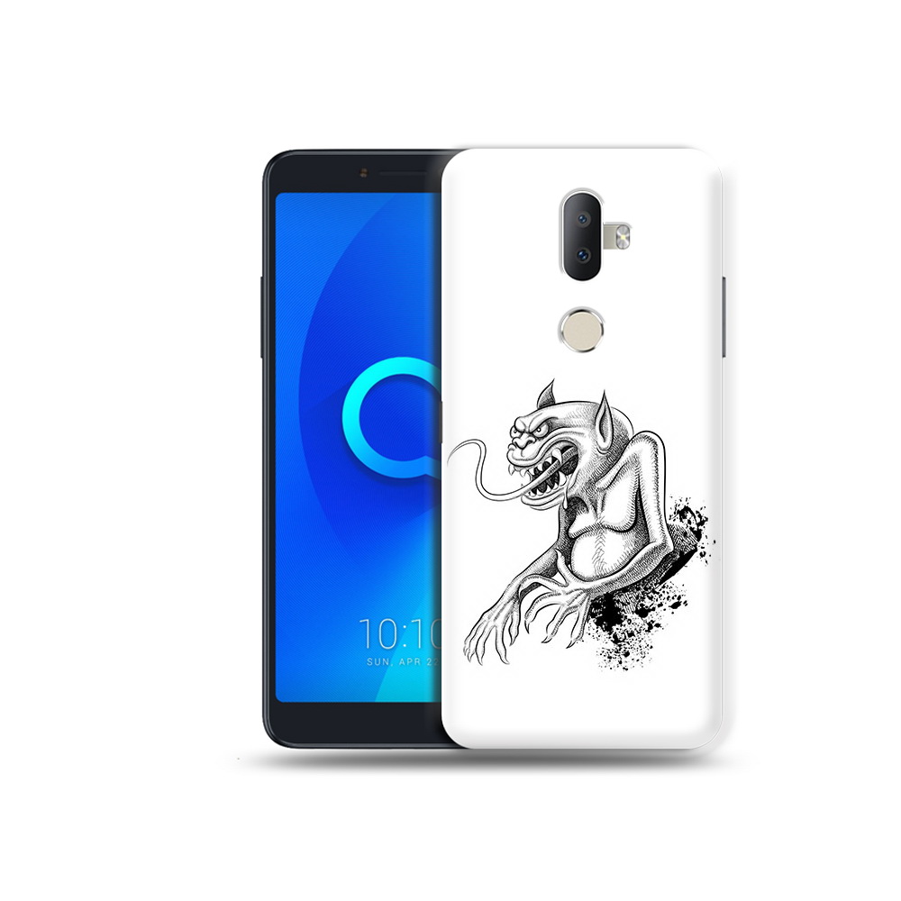 

Чехол MyPads Tocco для Alcatel 3V чорт, Прозрачный, Tocco