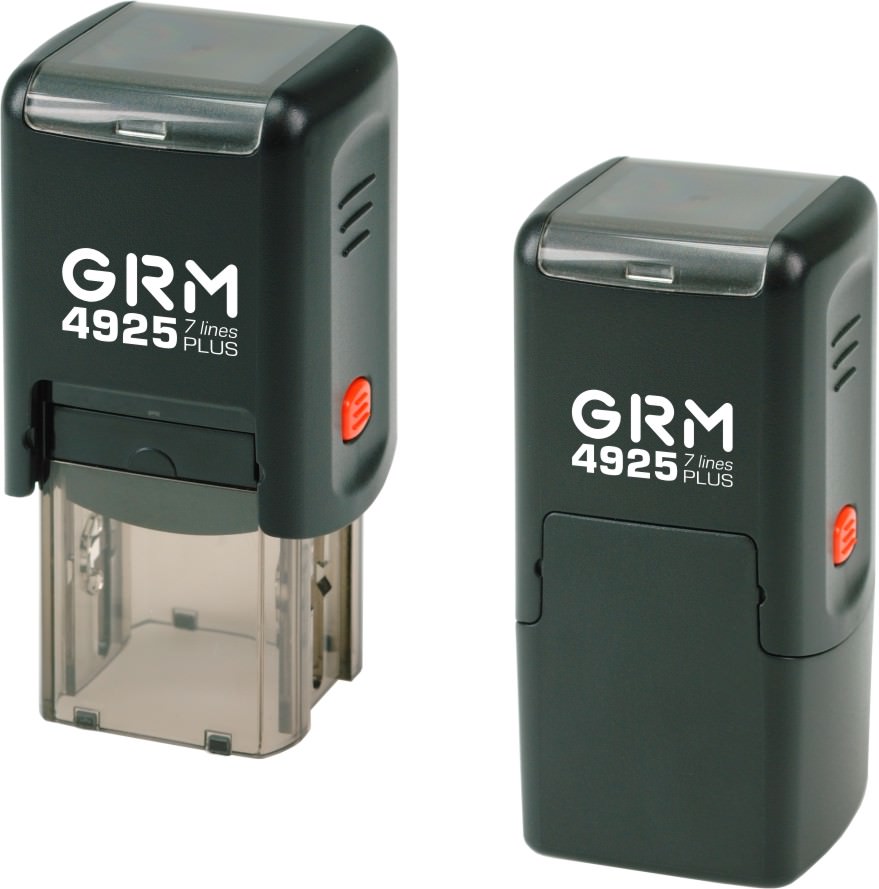 

GRM 4925 Q Plus. Оснастка для печатей и штампов 25x25мм, Черный