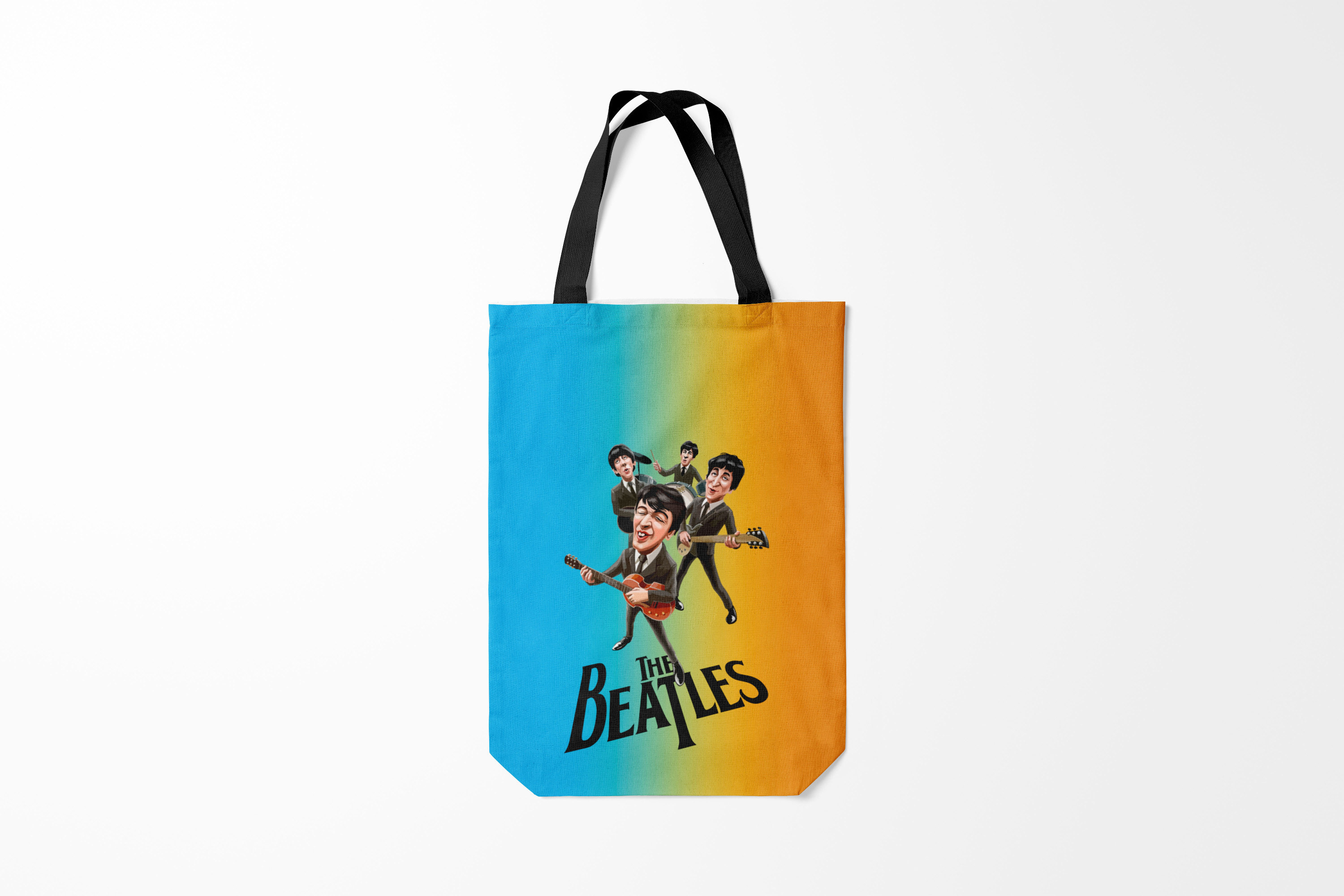 

Сумка шoппер унисекс Burnettie The Beatles, черный, The Beatles