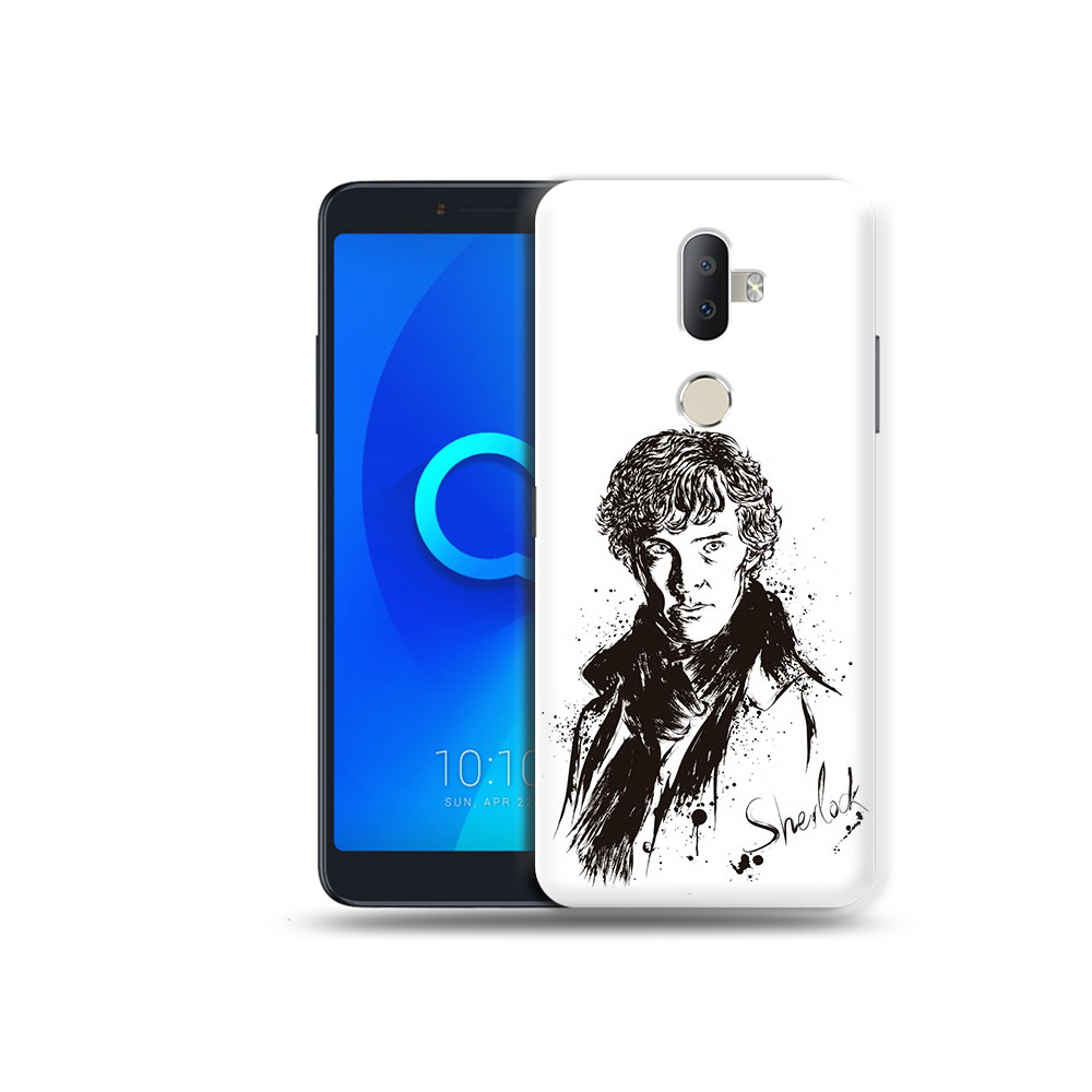 

Чехол MyPads Tocco для Alcatel 3V шерлок холмс портрет, Прозрачный, Tocco