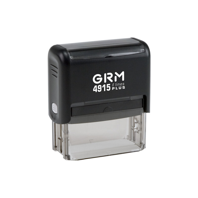 

GRM 4915 Plus. Оснастка для штампа 65х25мм чёрный корпус, Черный