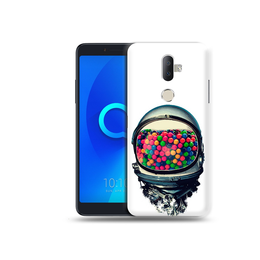 

Чехол MyPads Tocco для Alcatel 3V шлем космонавта, Прозрачный, Tocco