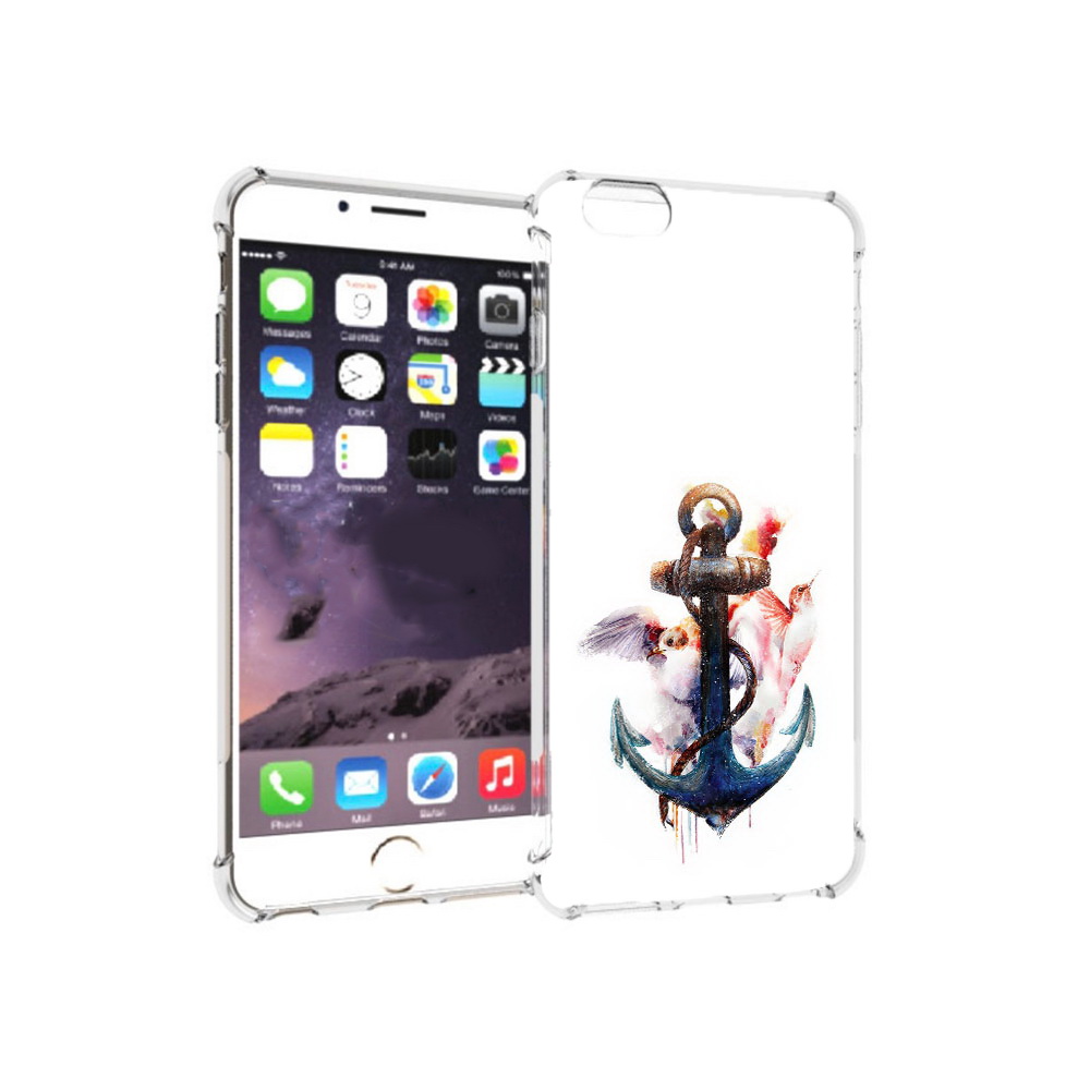 

Чехол MyPads Tocco для Apple iPhone 6 Plus якорь с птицами, Прозрачный, Tocco