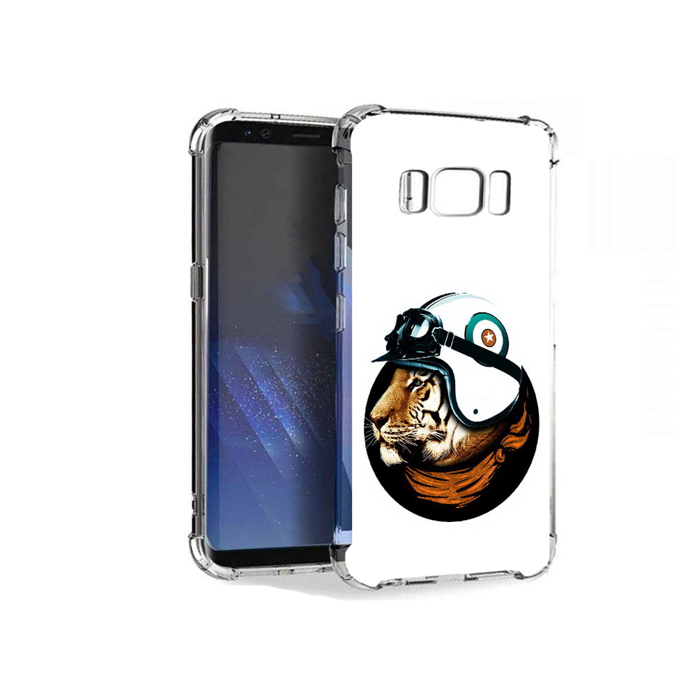 

Чехол MyPads Tocco для Samsung Galaxy S8+ Тигр в шлеме, Tocco
