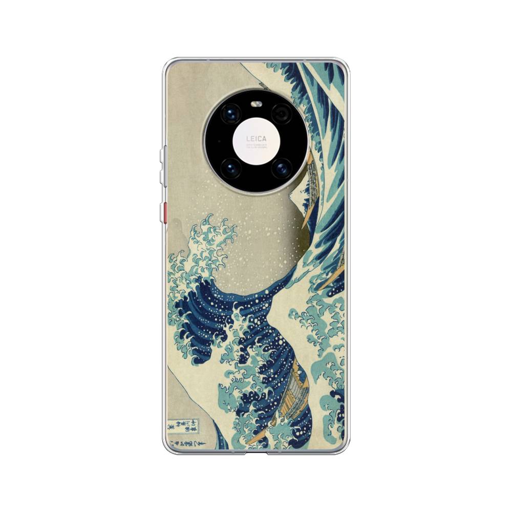 

Чехол Awog на Huawei Mate 40 Pro "Большая волна в Канагаве", Серый;синий;голубой, 6104450-9