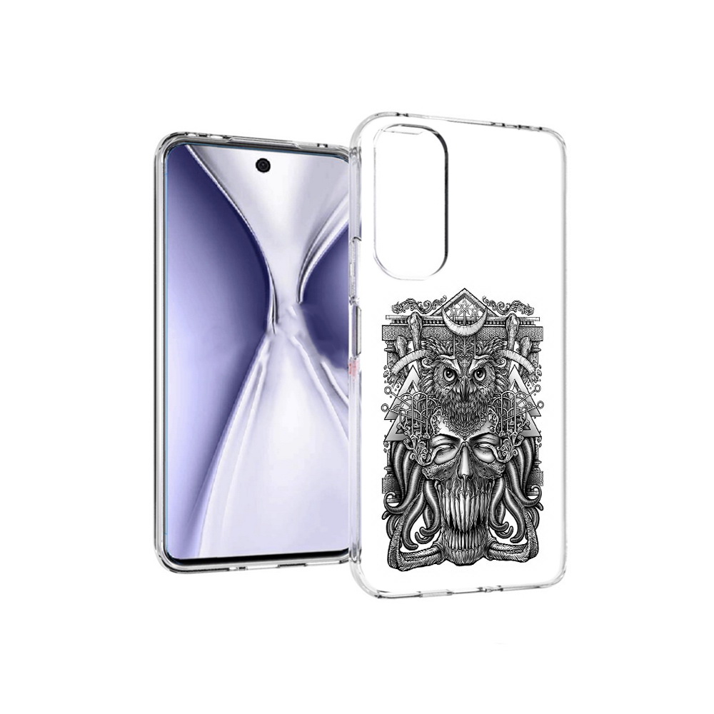 

Чехол MyPads Tocco для Huawei Honor X20 зубастая сова, Прозрачный, Tocco