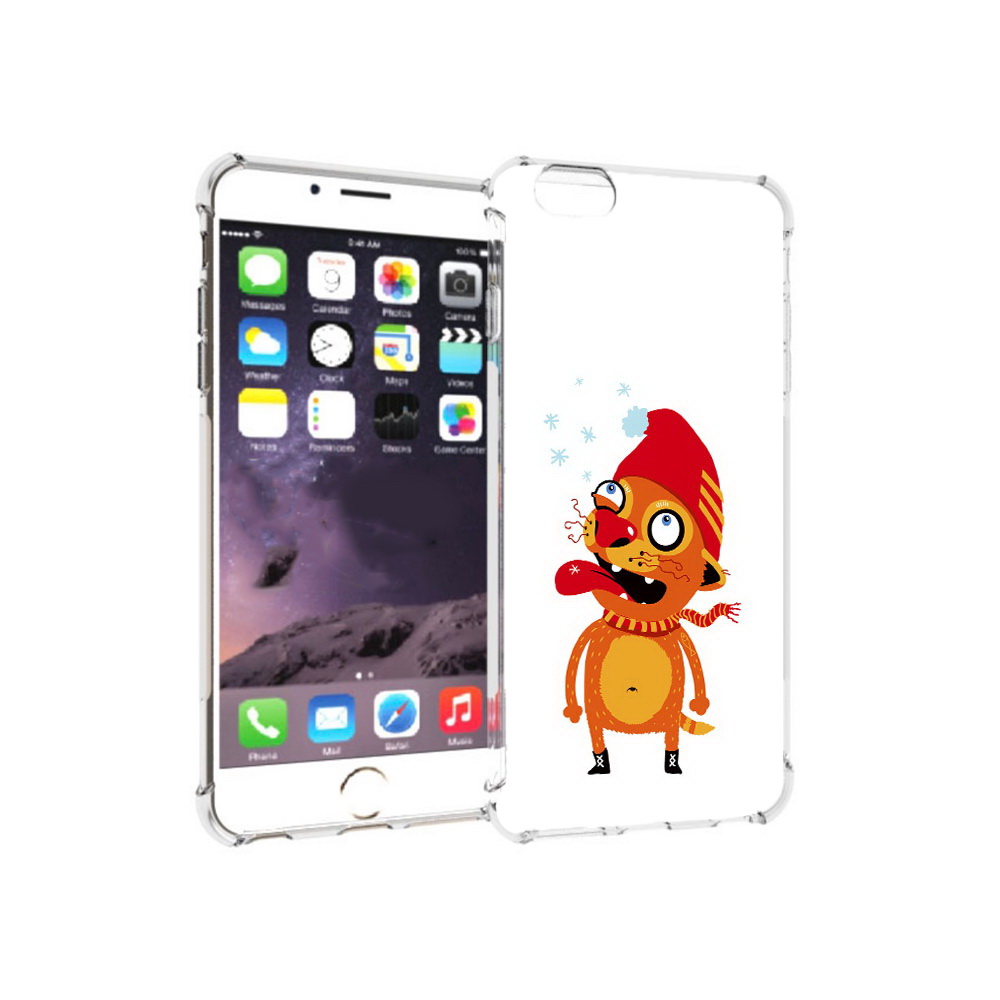 

Чехол MyPads Tocco для Apple iPhone 6 Plus Зимний кот, Прозрачный, Tocco