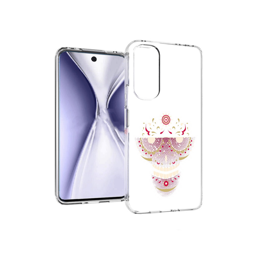 Чехол MyPads Tocco для Huawei Honor X20 карнавальный скелет абстракция