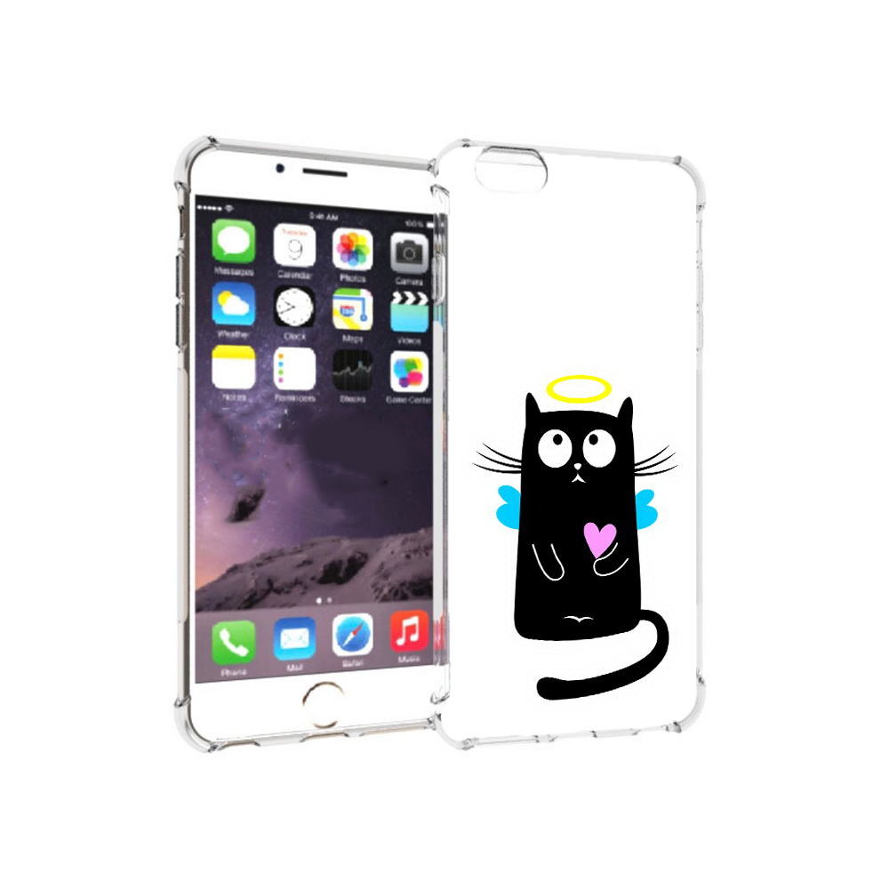 

Чехол MyPads Tocco для Apple iPhone 6 Plus Кот ангелок, Прозрачный, Tocco