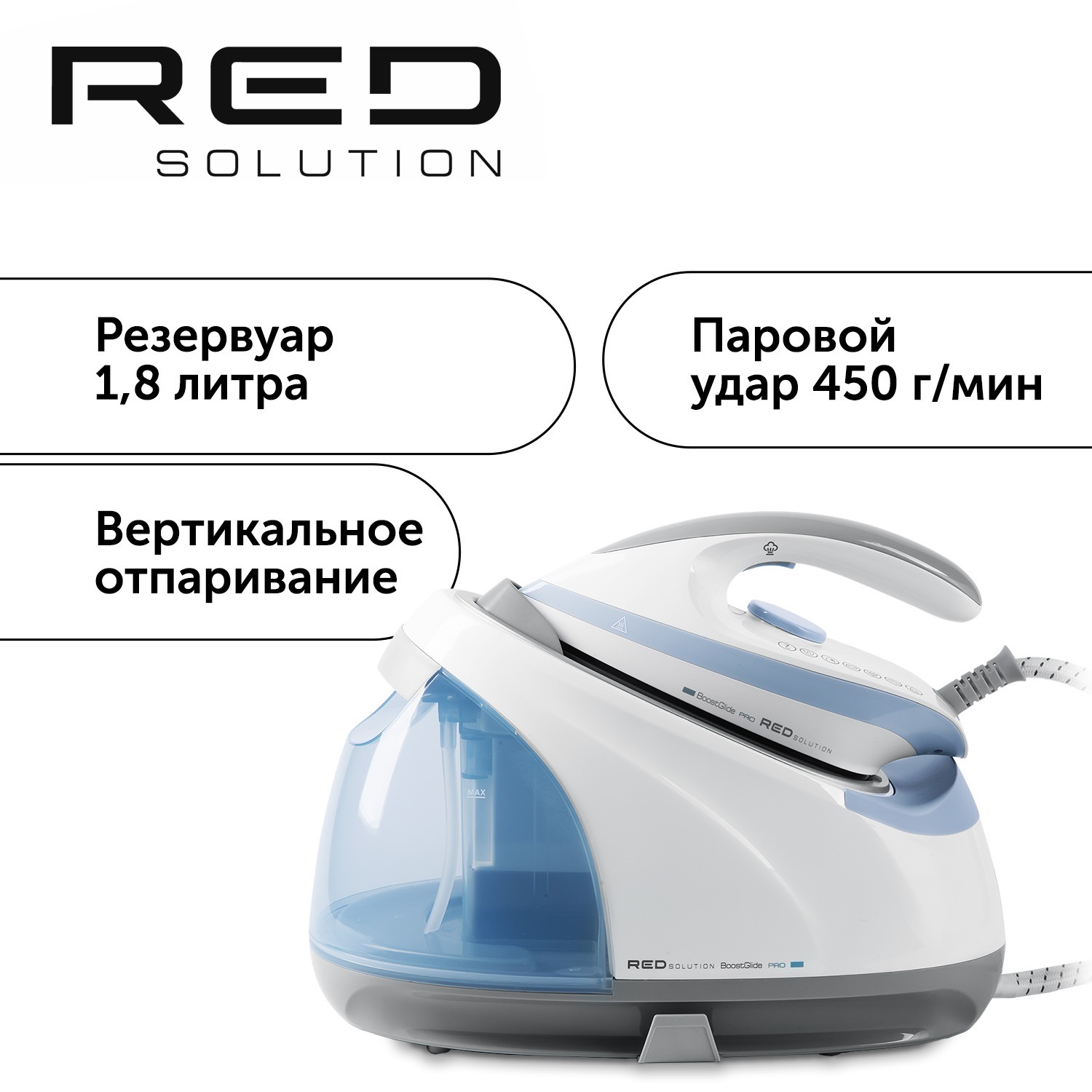 Парогенератор RED SOLUTION RSS-5906 белый, голубой