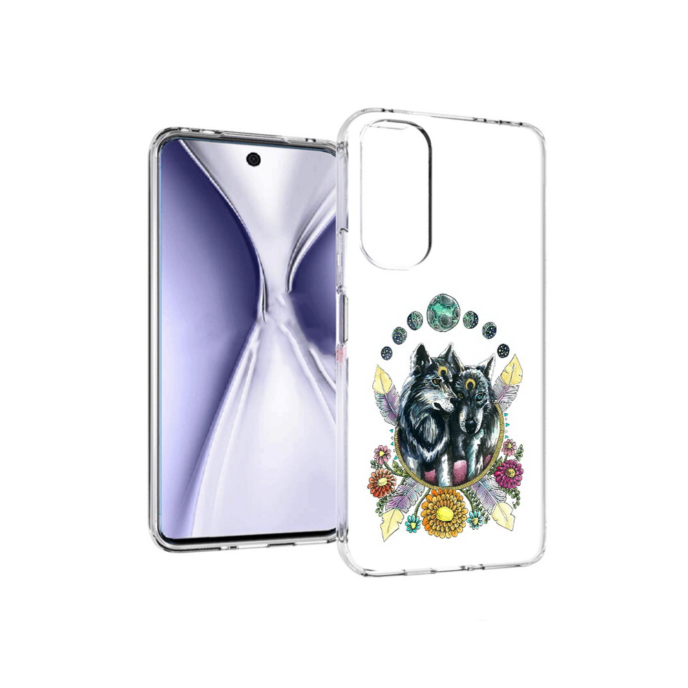 

Чехол MyPads Tocco для Huawei Honor X20 красивые волки абстракция, Прозрачный, Tocco