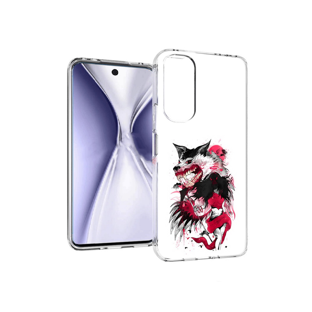 

Чехол MyPads Tocco для Huawei Honor X20 красная шапочка, Прозрачный, Tocco