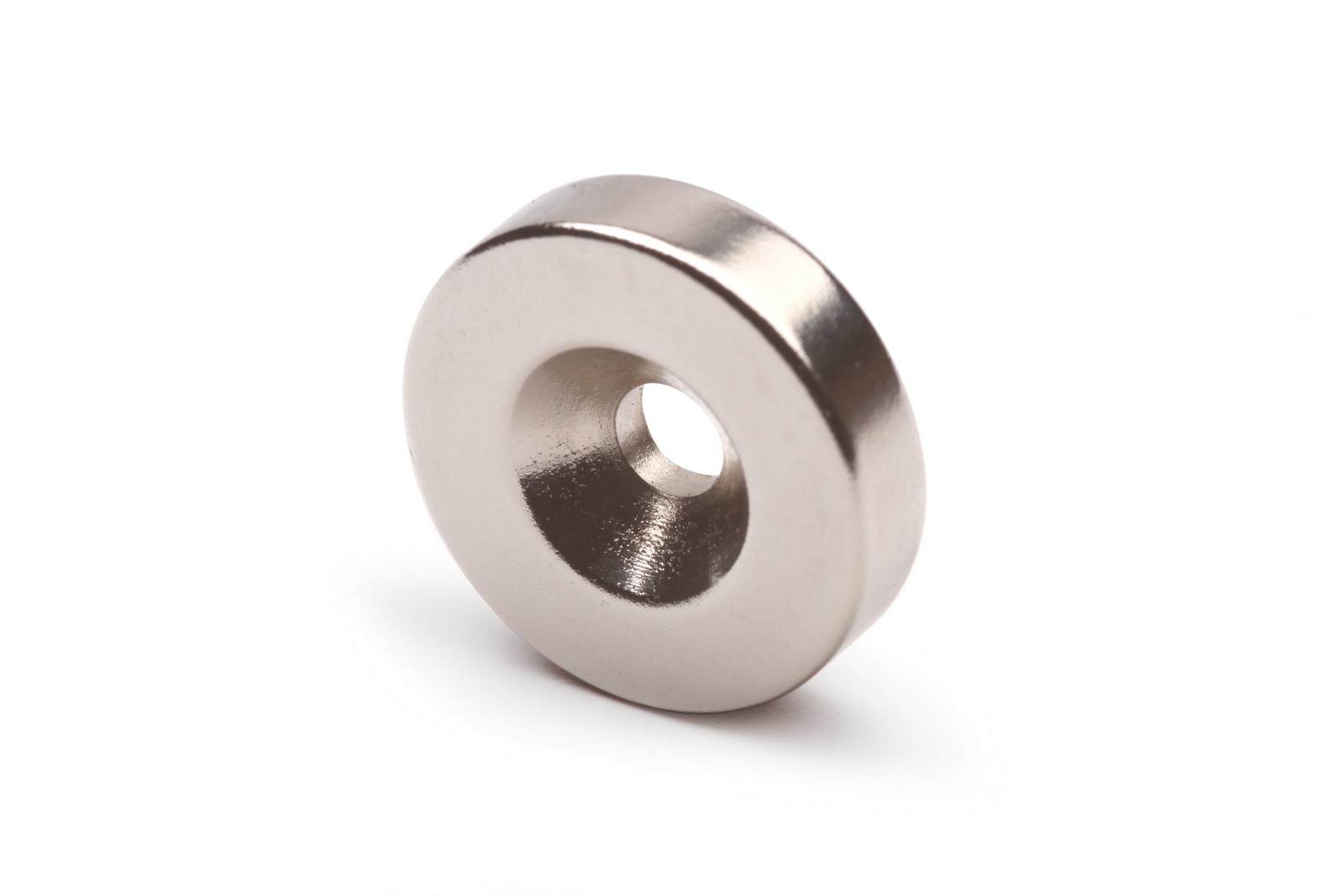 Неодимовый магнит диск Forceberg 20х5 мм с зенковкой 4.5/10, 4 шт