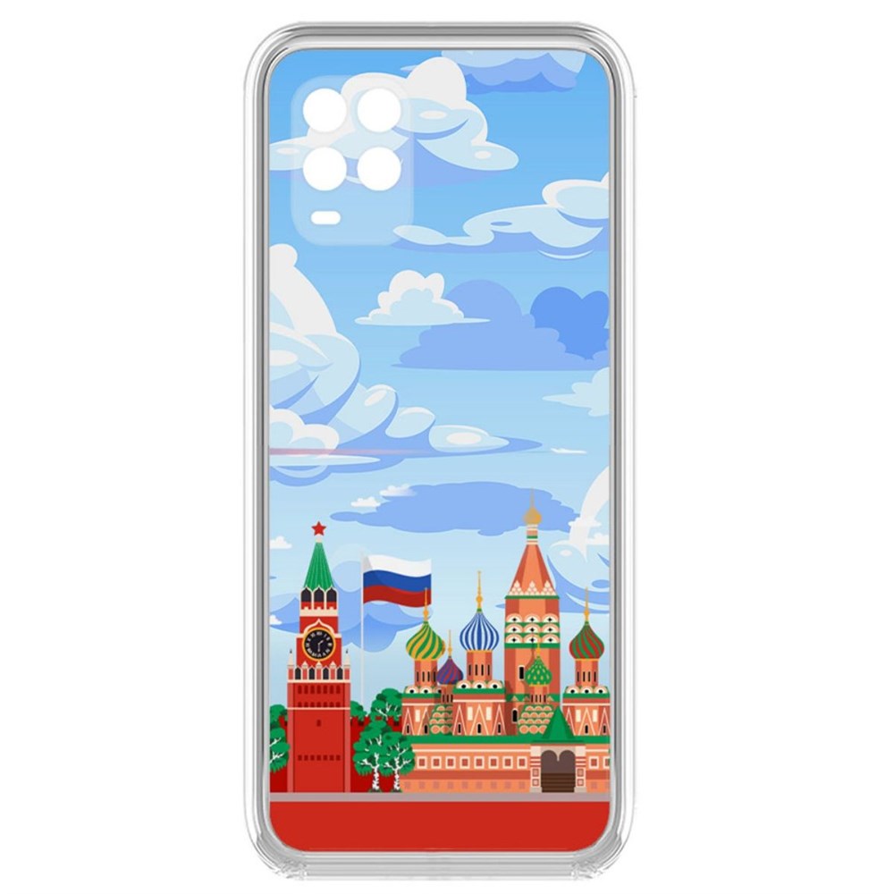 

Чехол-накладка Krutoff Clear Case Красная Площадь для Xiaomi Mi 10 Lite