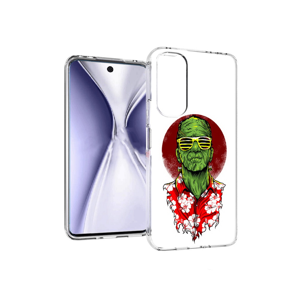 

Чехол MyPads Tocco для Huawei Honor X20 крутой зеленый мужчина в очках, Прозрачный, Tocco