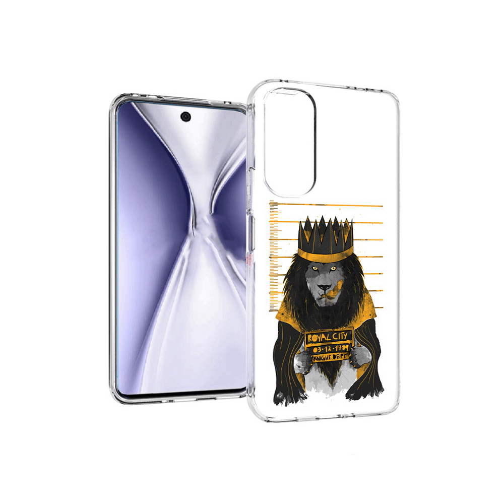 

Чехол MyPads Tocco для Huawei Honor X20 лев в законе, Прозрачный, Tocco