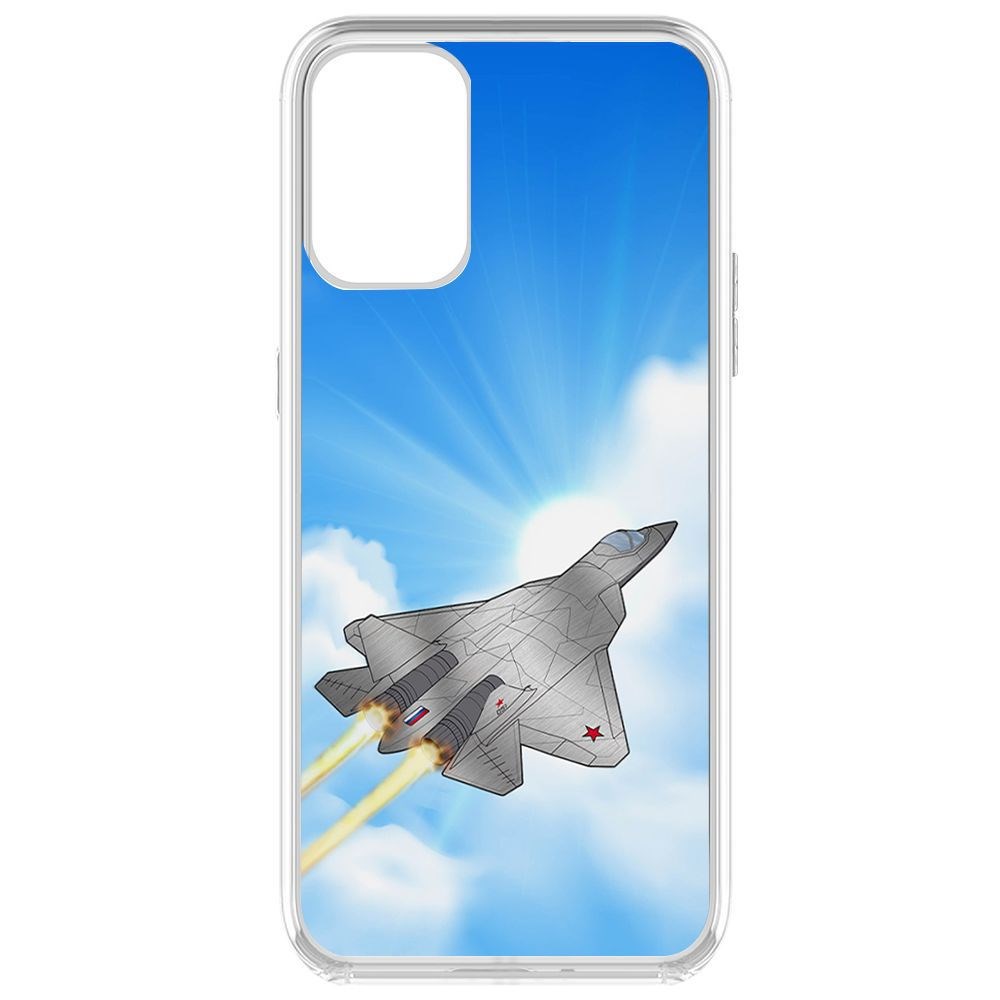 

Чехол-накладка Krutoff Clear Case СУ-57 для OnePlus 9R, Прозрачный