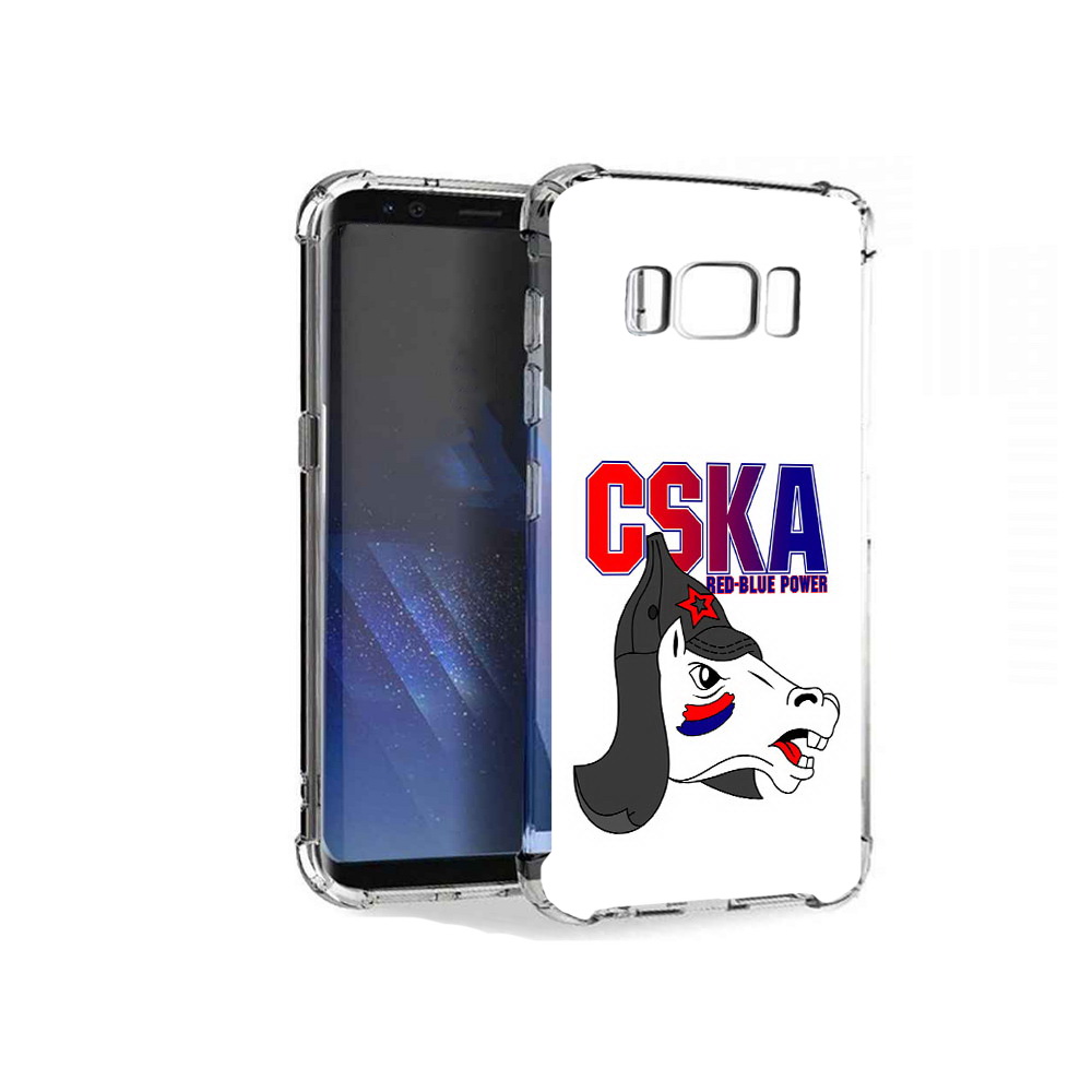 

Чехол MyPads Tocco для Samsung Galaxy S8+ ФК ЦСК лошадка россия, Tocco