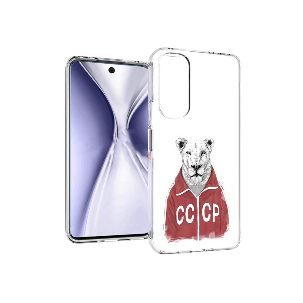 

Чехол MyPads Tocco для Huawei Honor X20 львица ссср, Прозрачный, Tocco