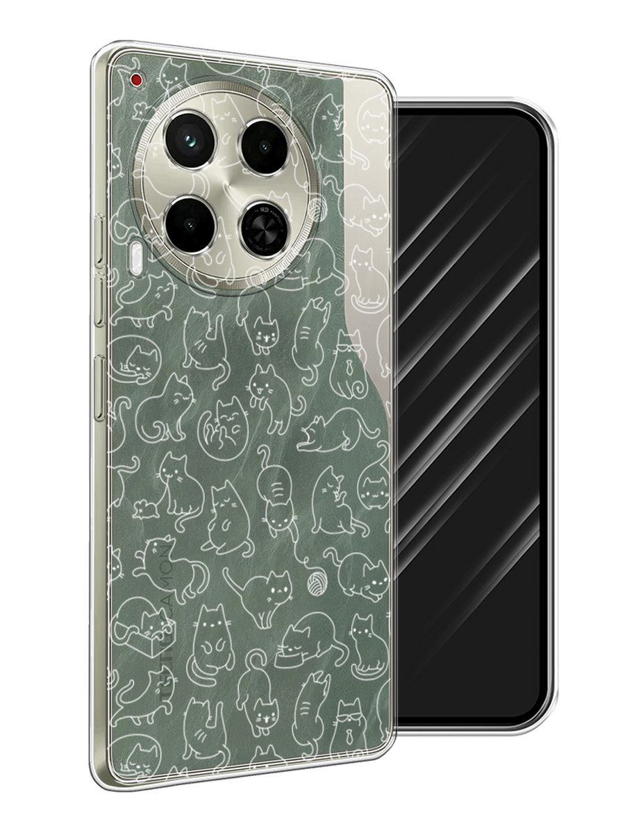 

Чехол Awog на Tecno Camon 30 5G "Шкодливые котики", Прозрачный;бежевый, 305550-1