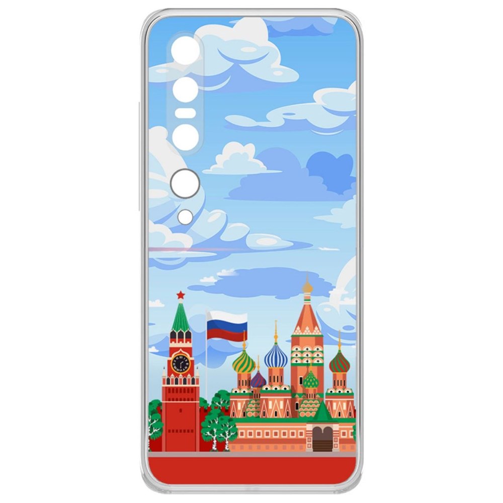 

Чехол-накладка Krutoff Clear Case Красная Площадь для Xiaomi Mi 10 Pro, Прозрачный