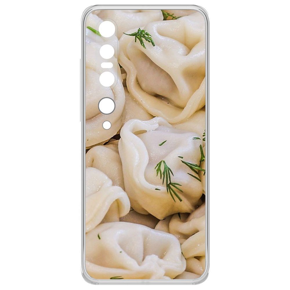 

Чехол-накладка Krutoff Clear Case Пельмешки для Xiaomi Mi 10 Pro, Прозрачный