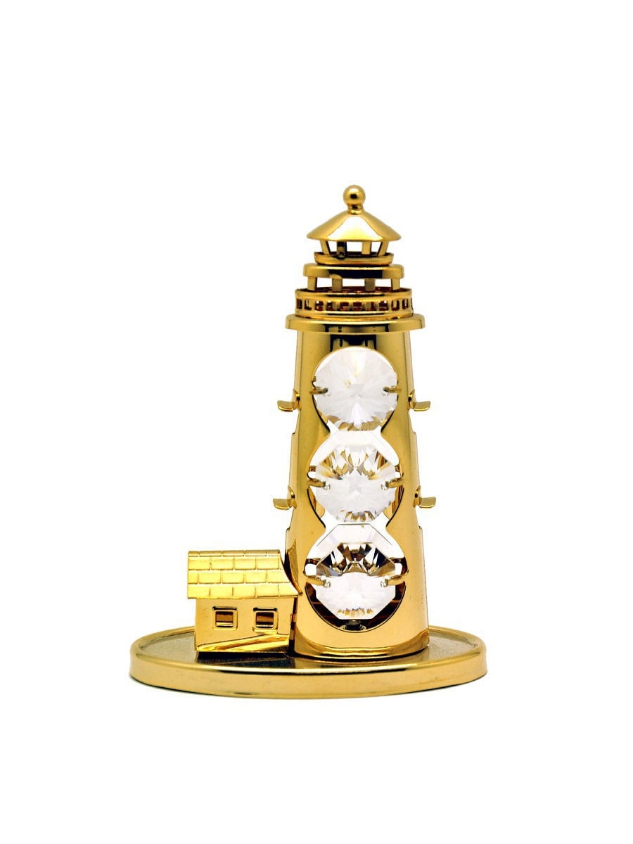 

Фигурка маяк CRYSTOCRAFT 46-001-GCL золотистый, 46-001-GCL