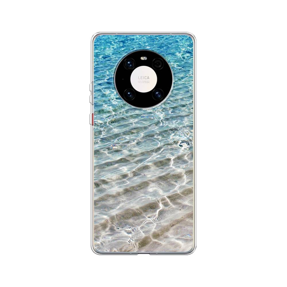 

Чехол Awog на Huawei Mate 40 Pro "Волны 10", Голубой, 6104450-4