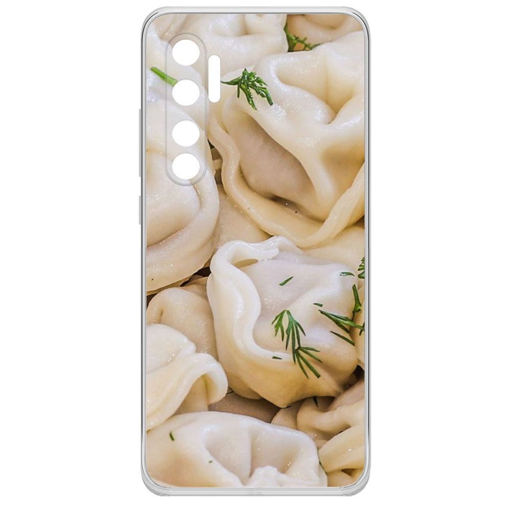

Чехол-накладка Krutoff Clear Case Пельмешки для Xiaomi Mi Note 10 Lite