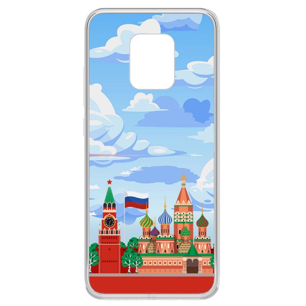 

Чехол-накладка Krutoff Clear Case Красная Площадь для Xiaomi Redmi 10X 5G, Прозрачный