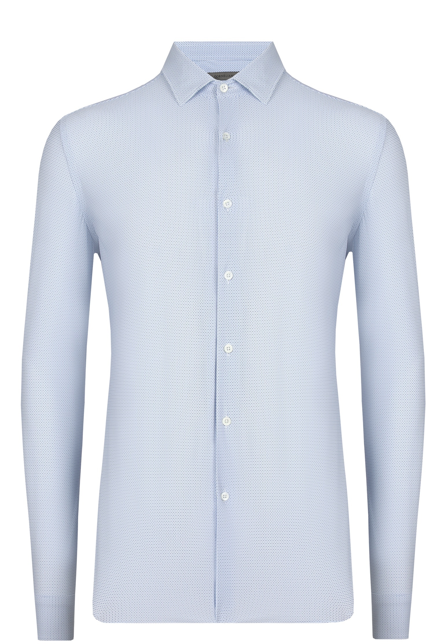 Рубашка мужская Corneliani 142658 голубая 44 CM