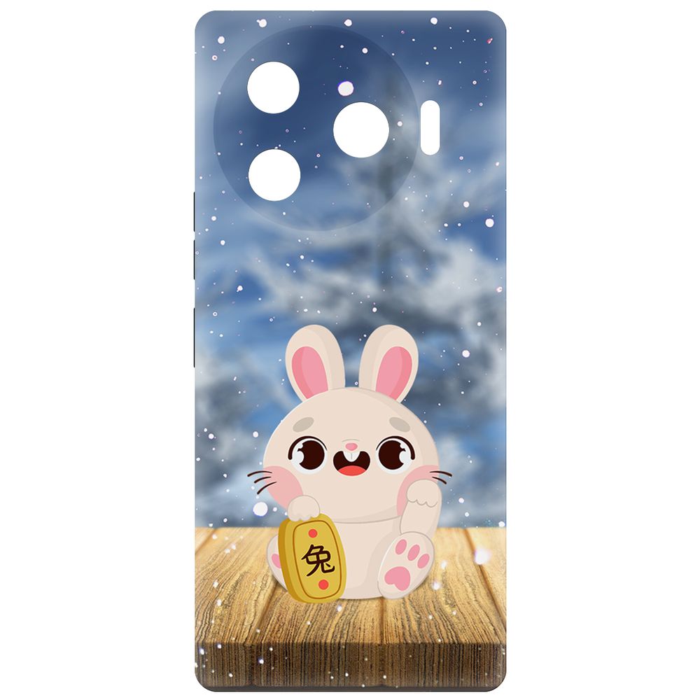 

Чехол-накладка Krutoff Soft Case Год кролика для TECNO Camon 30 Pro 5G черный