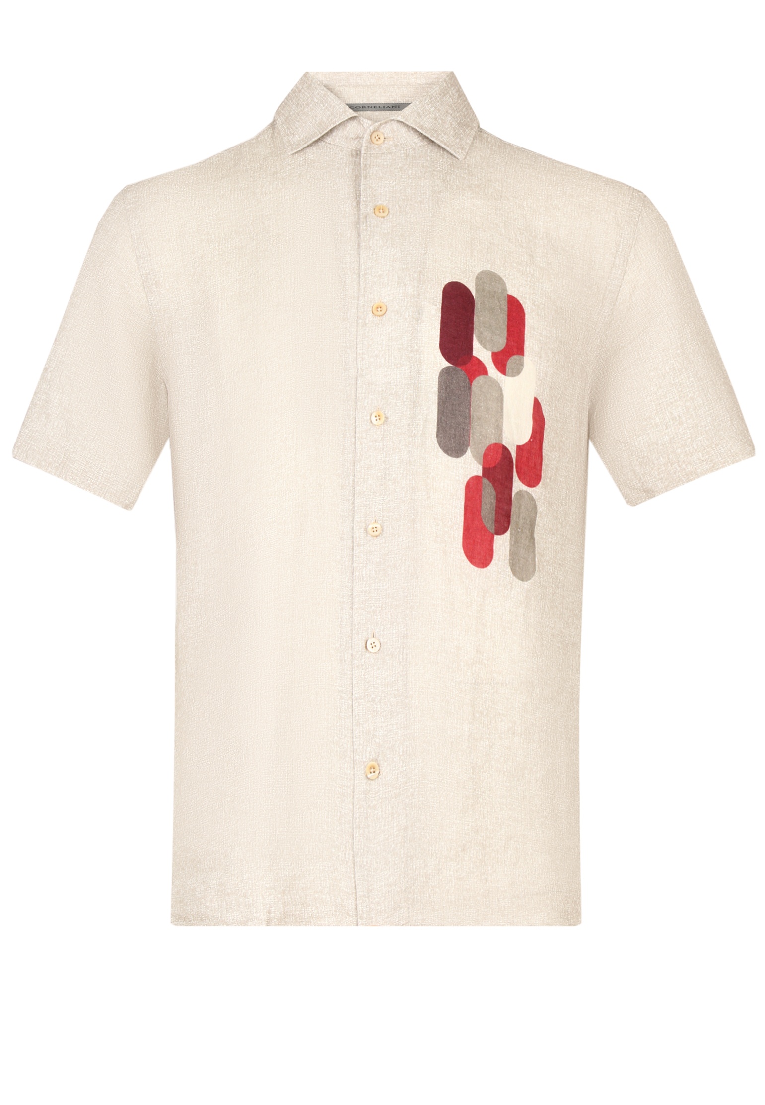 Рубашка мужская Corneliani 142667 бежевая 40 CM