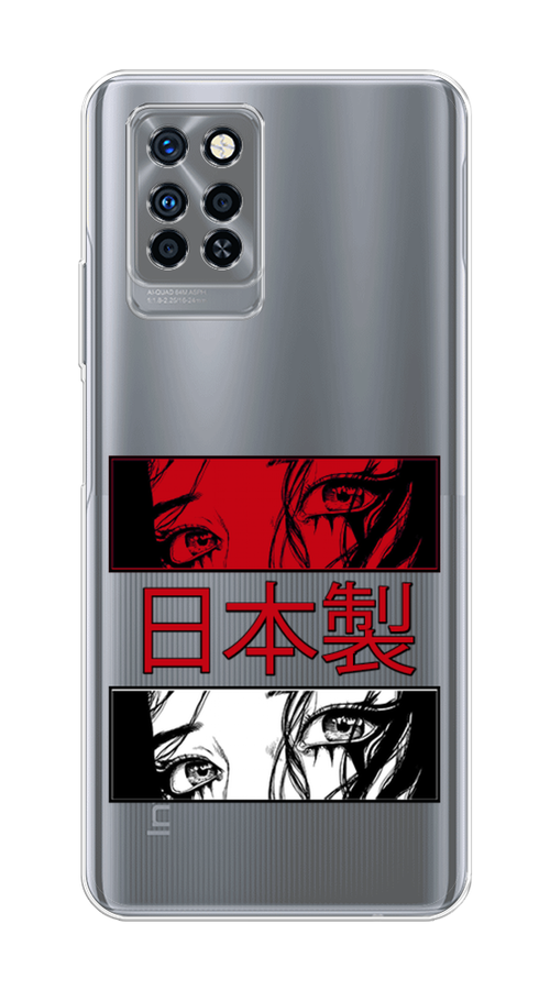 

Чехол на Infinix Note 10 Pro "Аниме глаза манга", Красный;белый;черный, 3100150-4