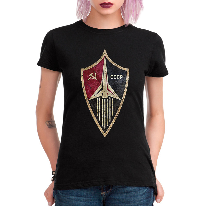

Футболка женская Dream Shirts СССР черная M, Черный, СССР
