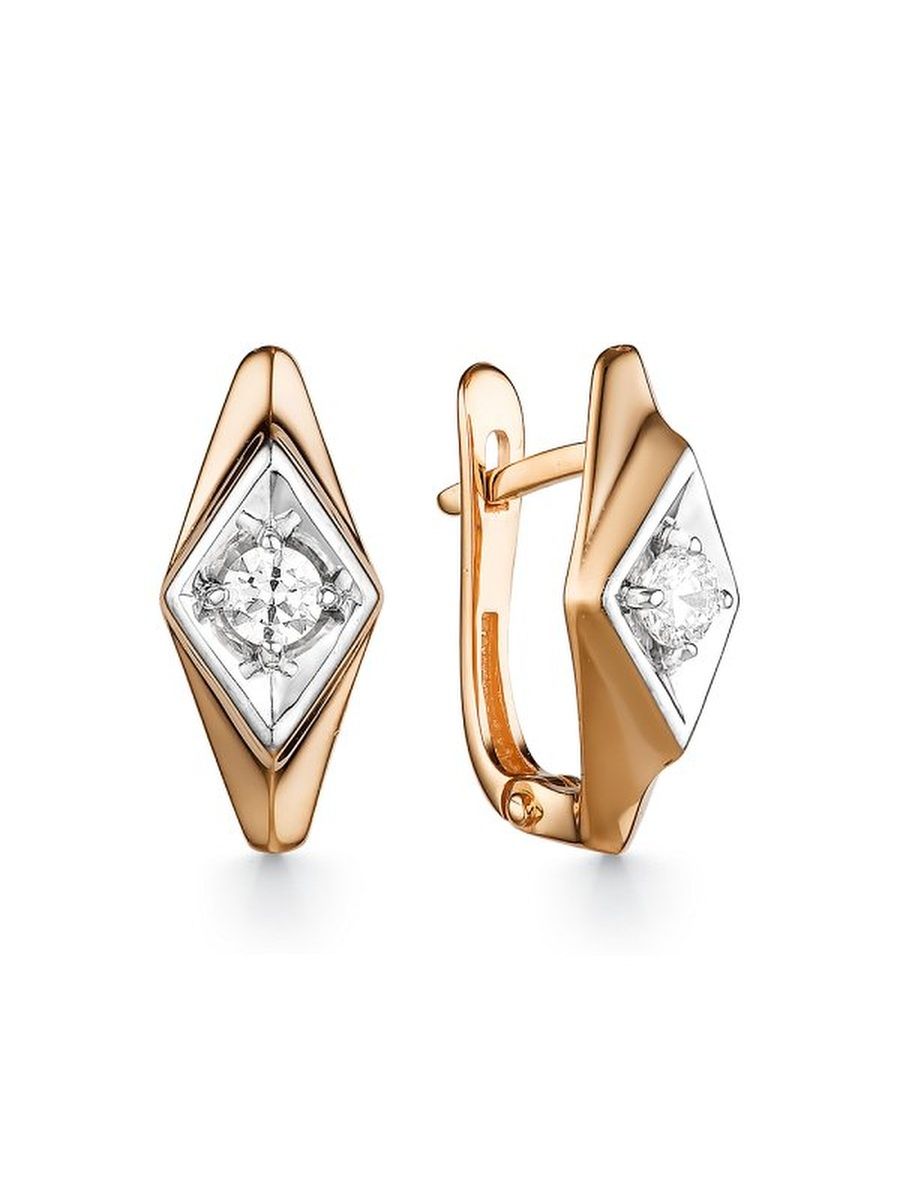 

Серьги из золота TEO MAORI 821803696, фианит, 821803696