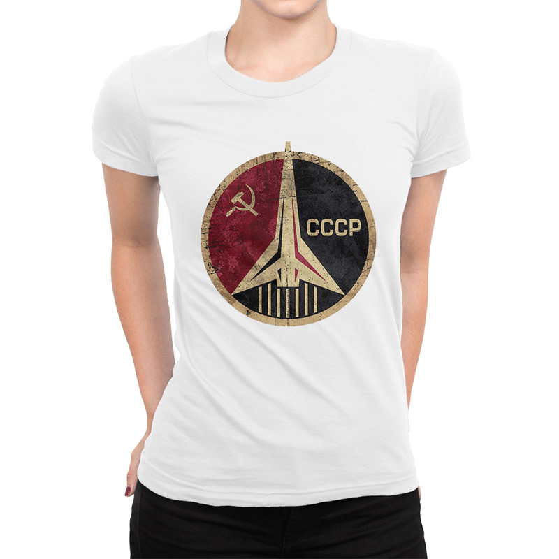 фото Футболка женская dream shirts ссср 3-w белая xs