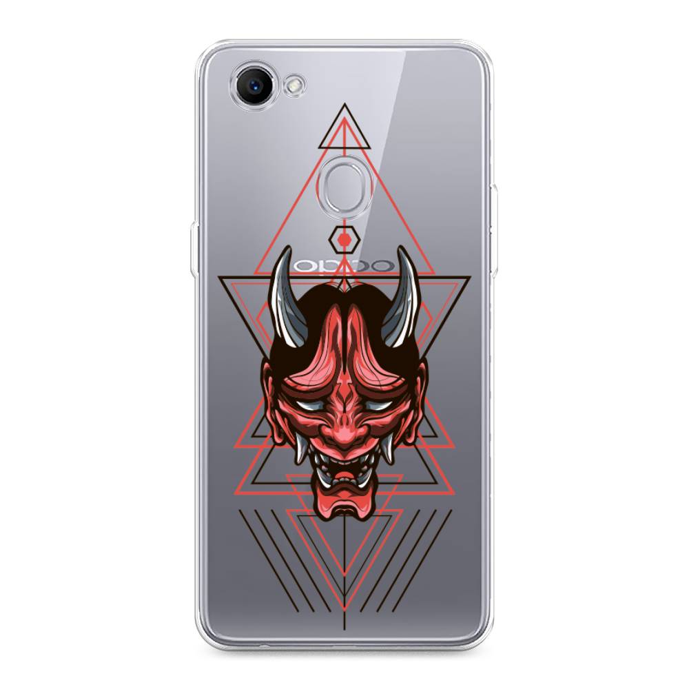 

Чехол для Oppo F7 "Hanya Oni mask", Серый;красный;черный, 250350-4