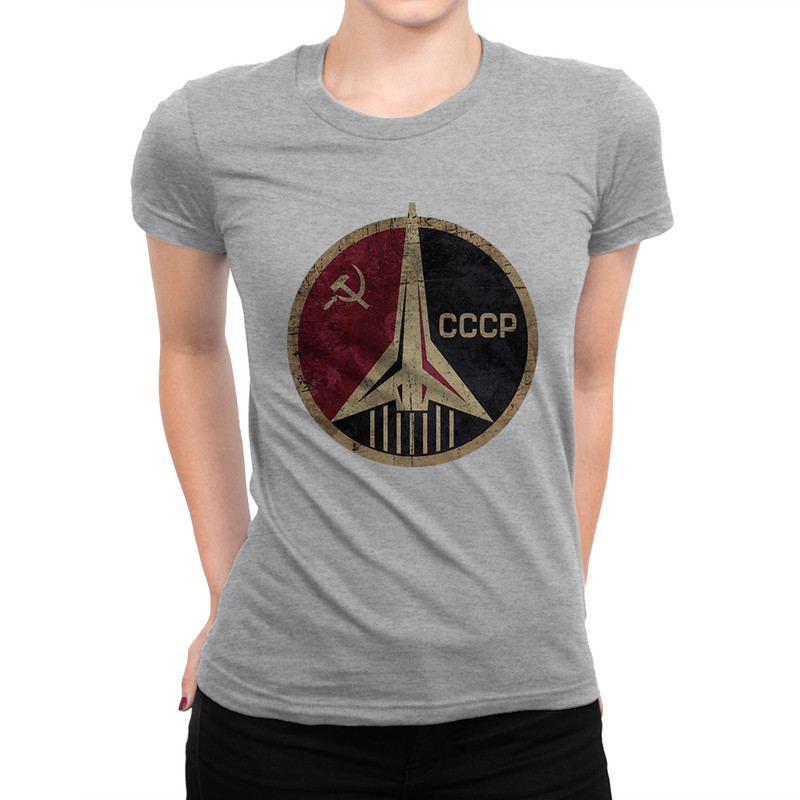 

Футболка женская Dream Shirts СССР серая XL, Серый, "СССР"