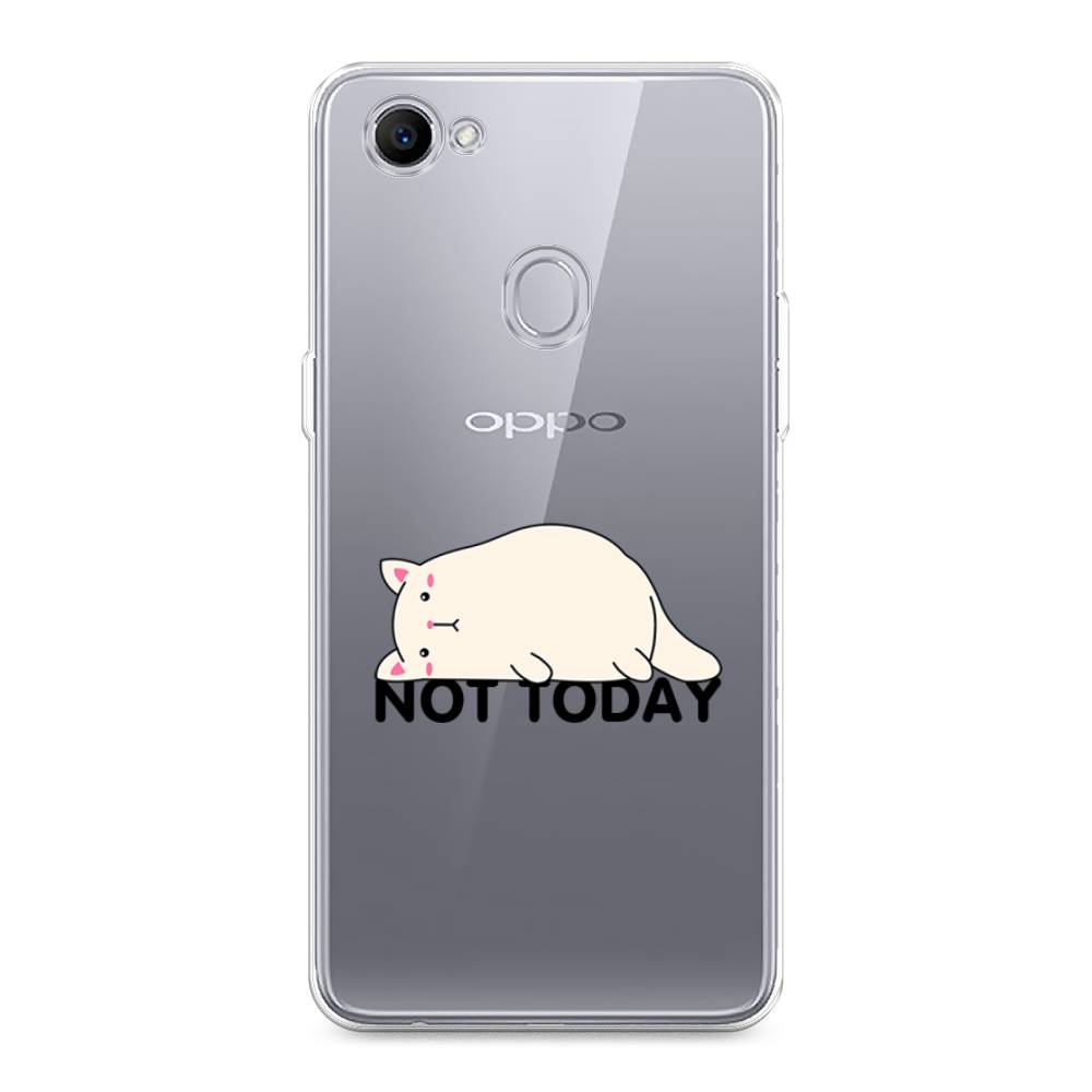 

Чехол для Oppo F7 "Cat not today", Белый;розовый;черный, 250350-1