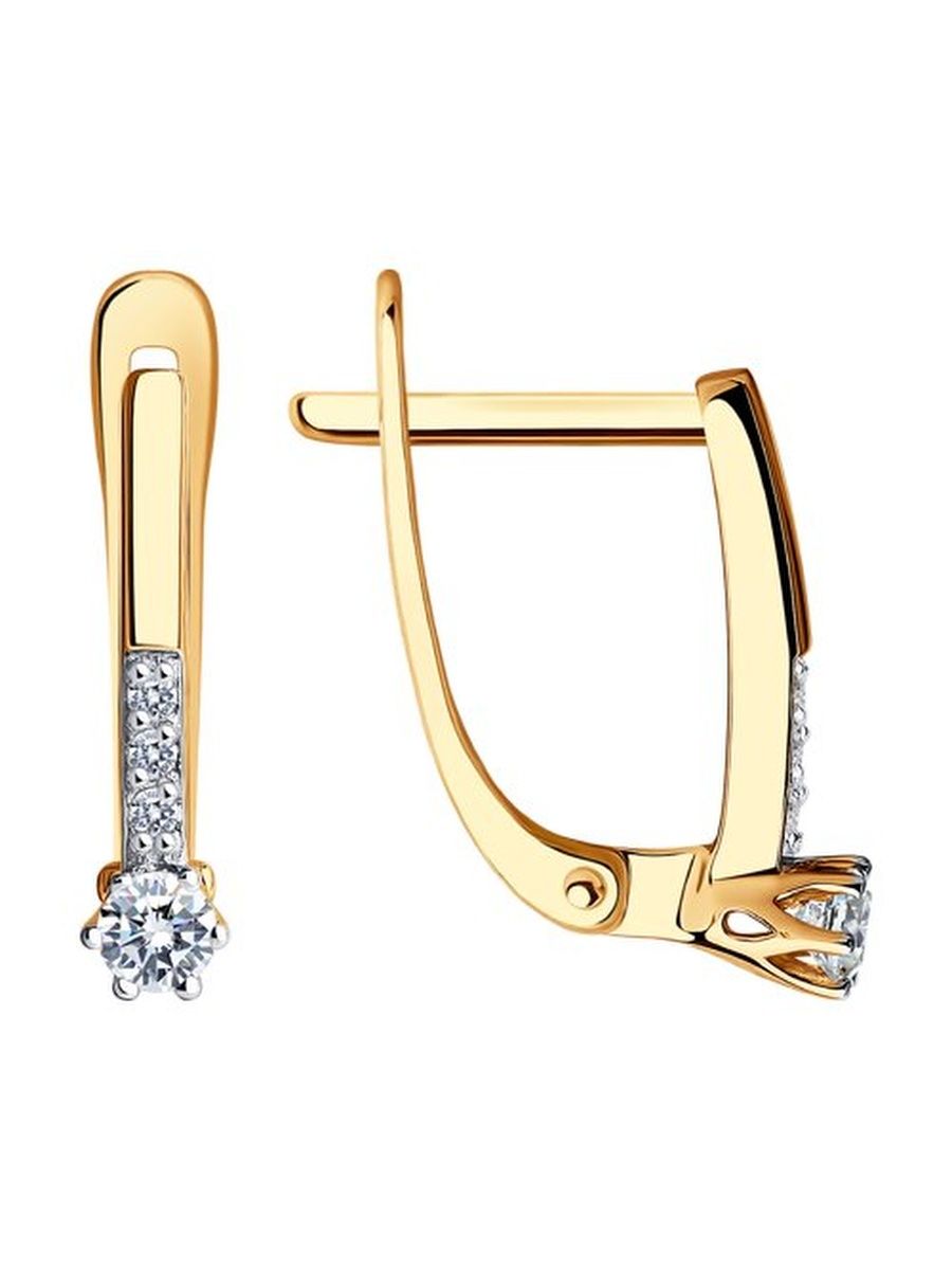 

Серьги из золота TEO MAORI 829439, фианит, 829439