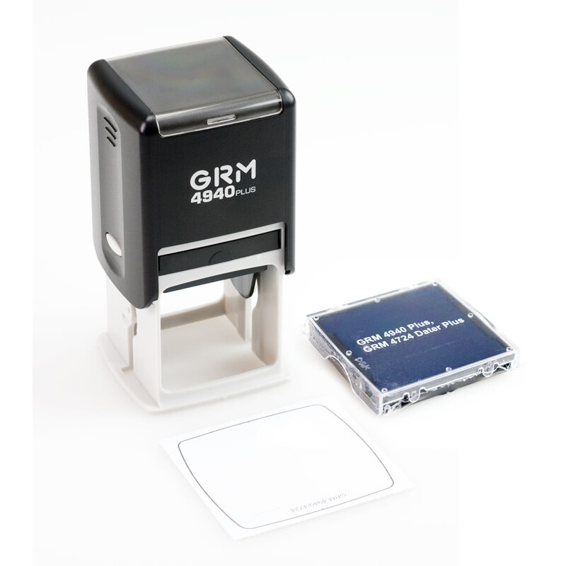 

GRM 4940 Plus. Оснастка для печати 42х42мм чёрный корпус, Черный