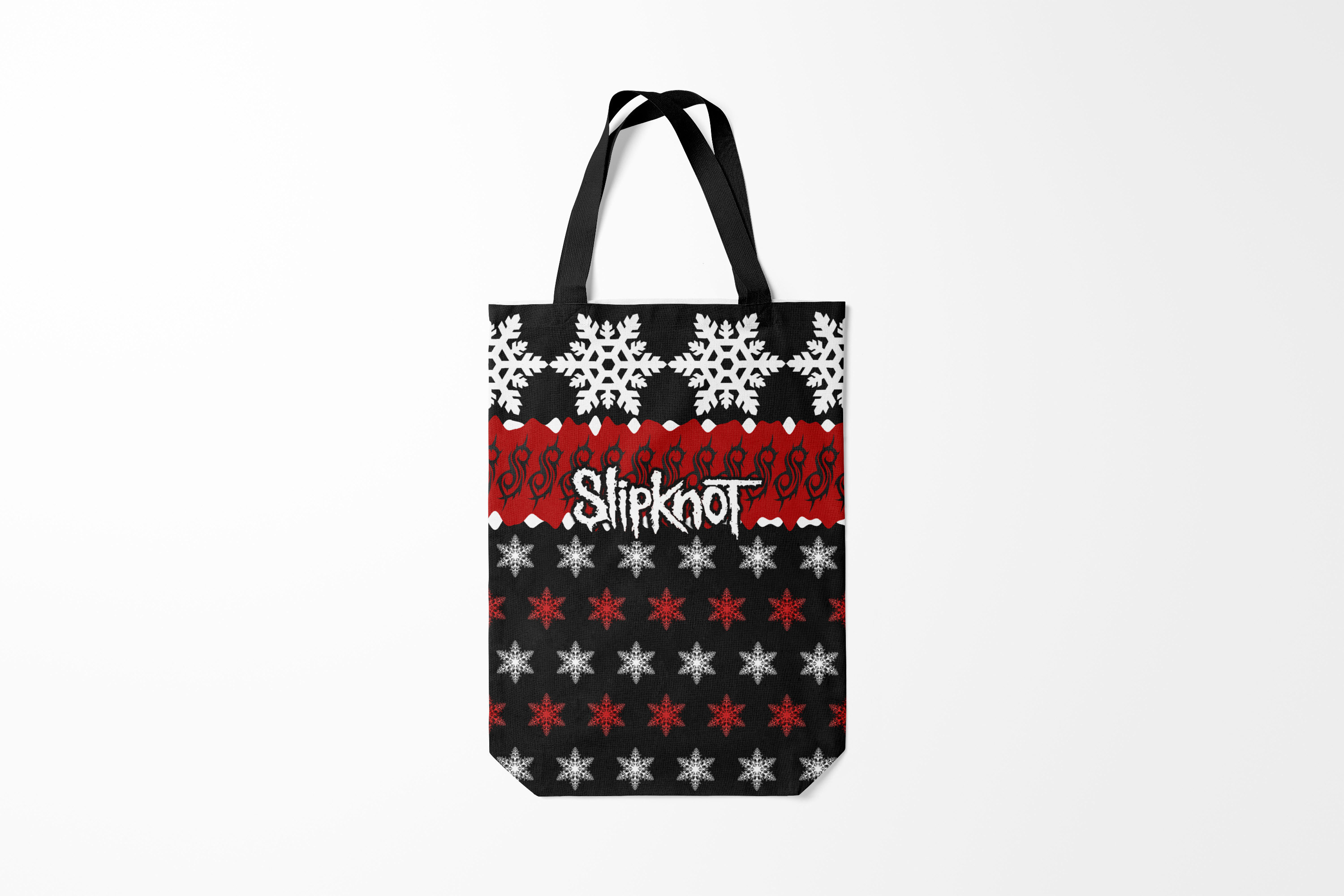 

Сумка шoппер унисекс Burnettie Slipknot Праздничный, черный, Slipknot Праздничный