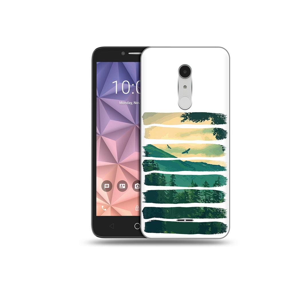

Чехол MyPads Tocco для Alcatel A3 XL Лесная чаща, Прозрачный, Tocco