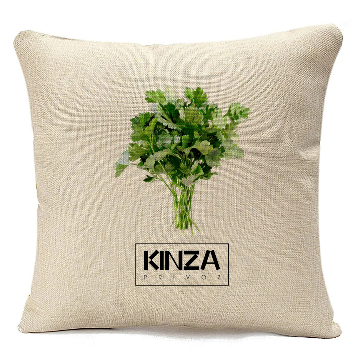 

Подушка бежевая CoolPodarok Kinza privoz. Кинза привоз, Бежевый